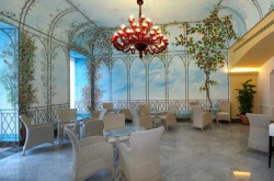 Foto di una delle sale ristorante dell'hotel in Sicilia Grand Hotel Piazza Borsa