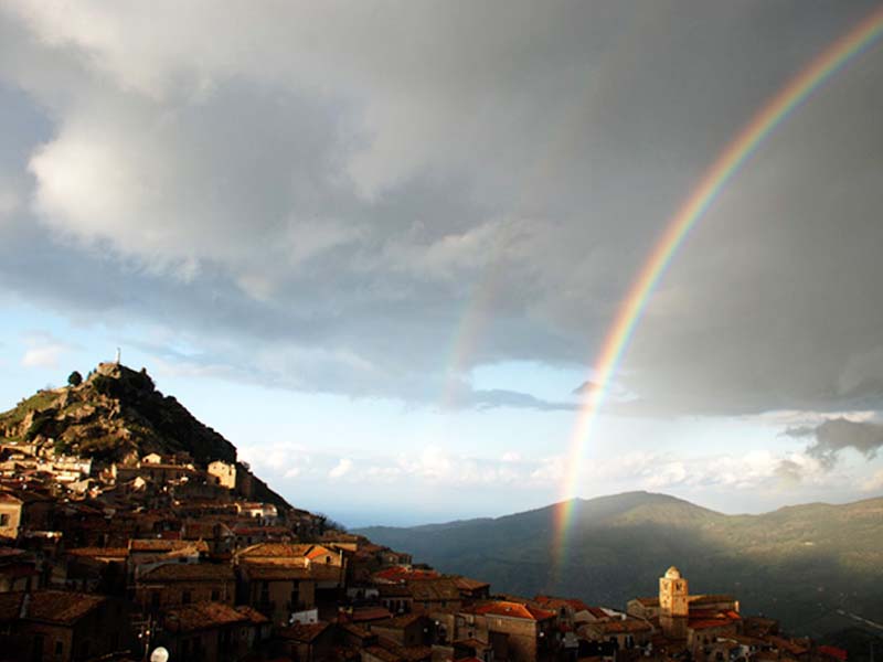 Comune della Sicilia - Mistretta - arcobaleno 