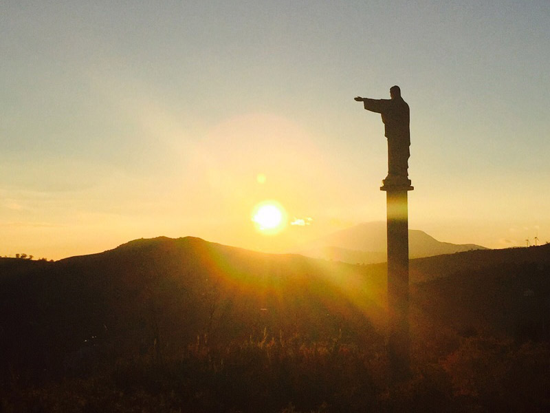 Comune della Sicilia - Vallelunga Pratameno - statua del cristo